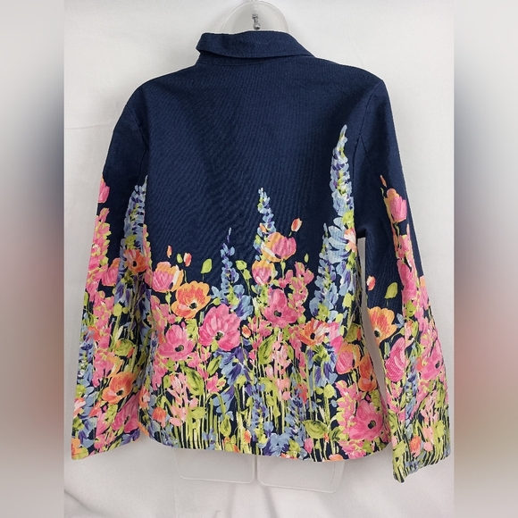 TOG SHOP Floral Spring Women's Jacket Bloomcore Dopamine (#1,333)(C) - Picture 7 of 8